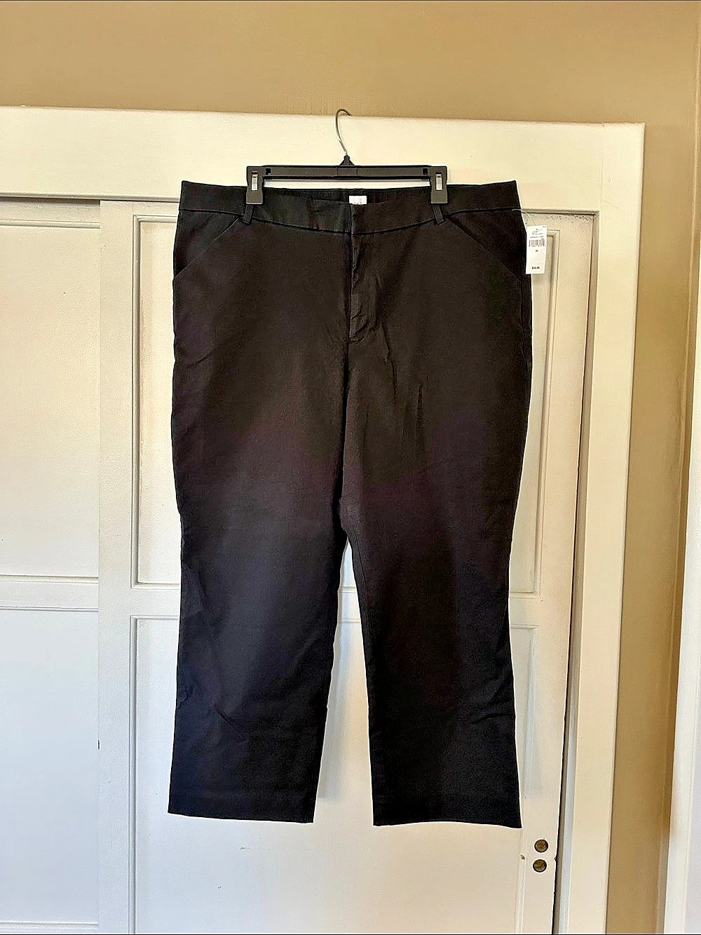 Gap Slim Ankle Khaki Pants in Inky Black Size 20 NWT